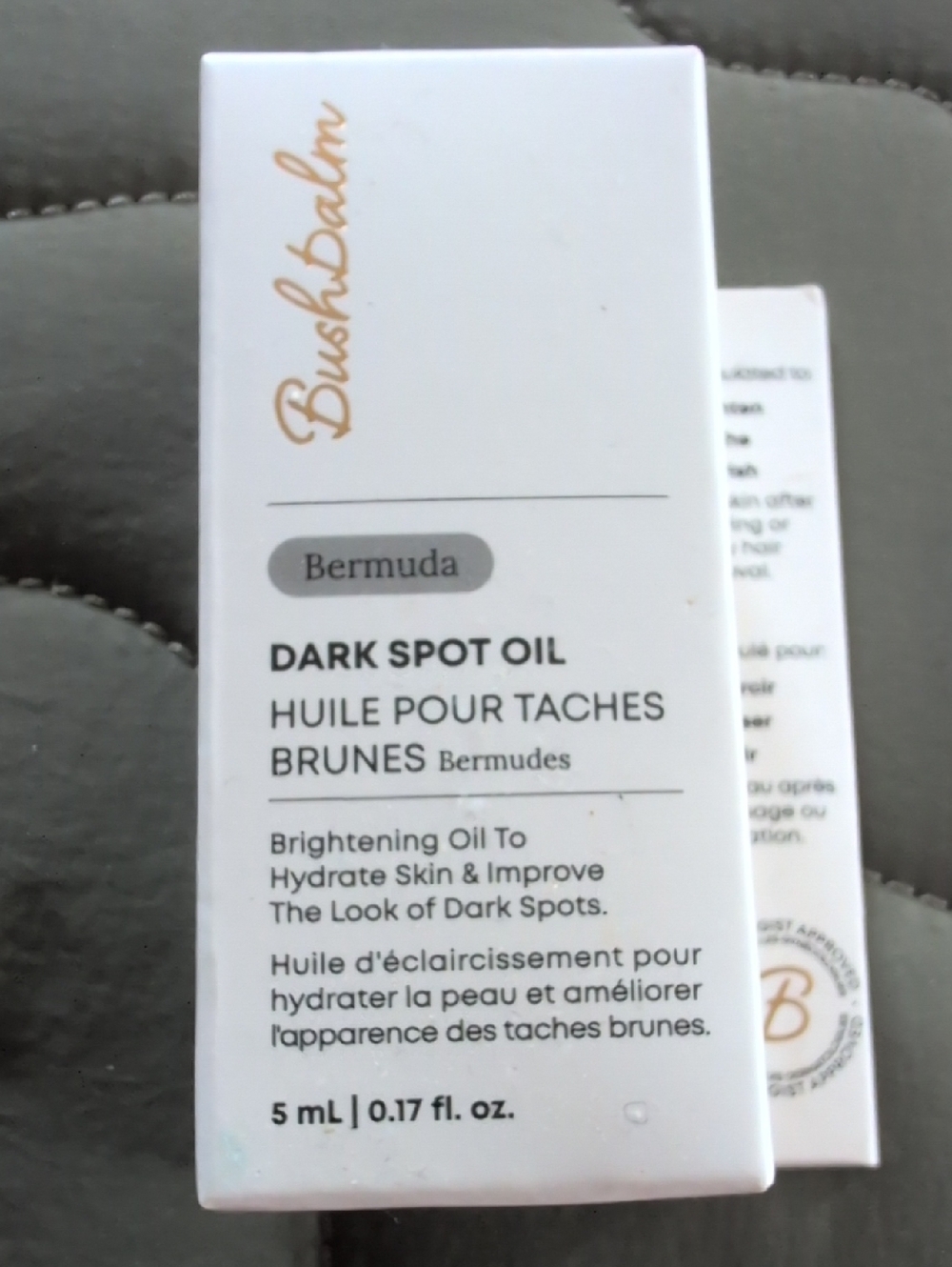 NEW Bushbalm Dark Spot Oil, Mini / Travel Size 5ml